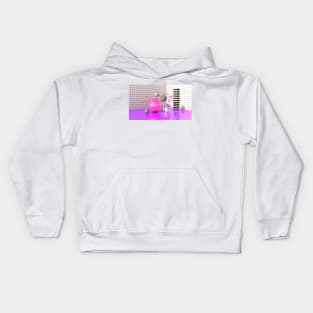 3d memphis Kids Hoodie